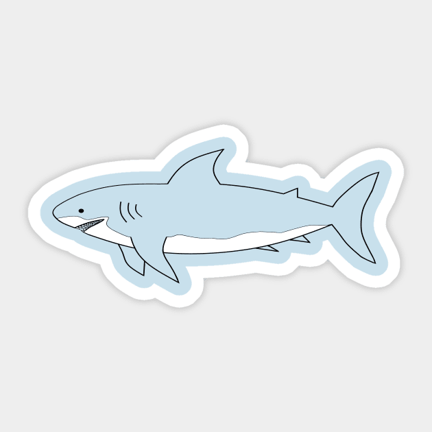 SHARK Lovers Shark Attack Sticker by SartorisArt1